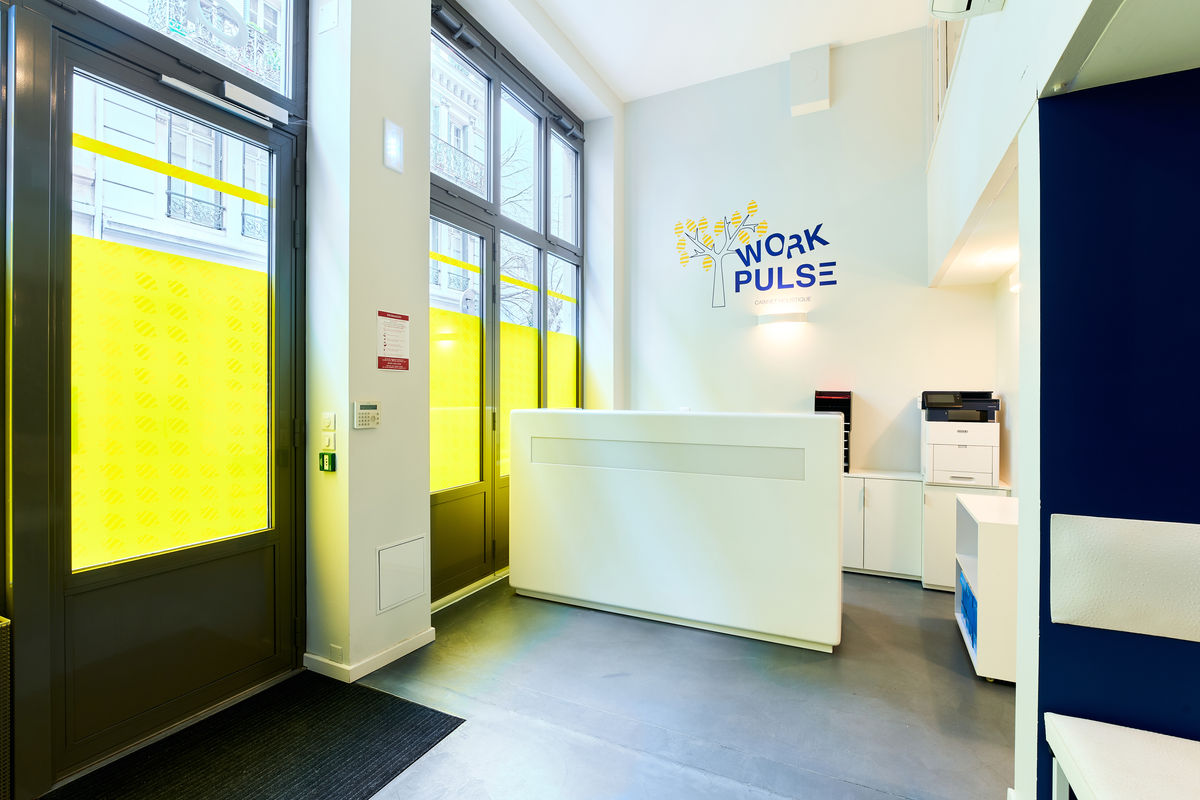 L'entrée de Workpulse au 74 rue Ney